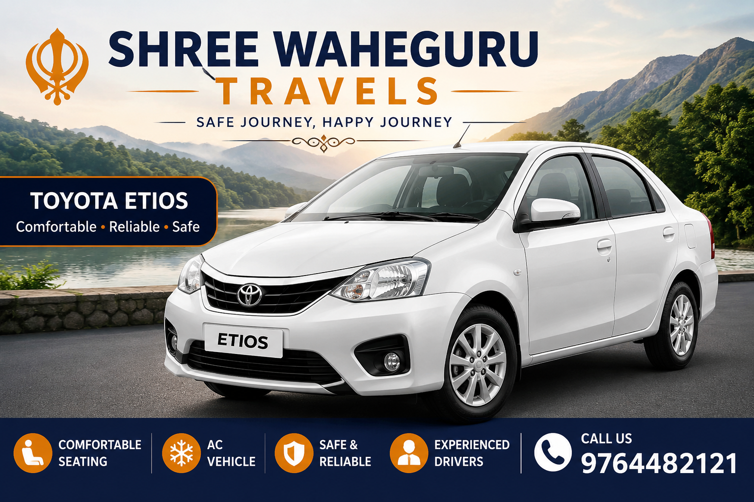 Toyota Etios car rental in Aurangabad